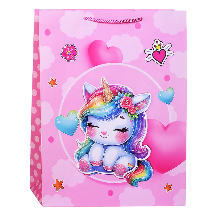 Фото к товару Пакет подарочный 00-7412 "Весёлого праздника" 31*12*40см Пакет подарочный 00-7412 "Весёлого праздника" 31*12*40см