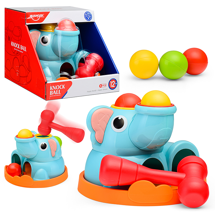 Игра Стучалка HE0283 "Весвлый слоник" в коробке Игра Стучалка HE0283 "Весвлый слоник" в коробке