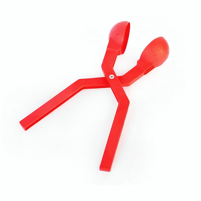 Форма для лепки снежков "Снежинка" (красный)