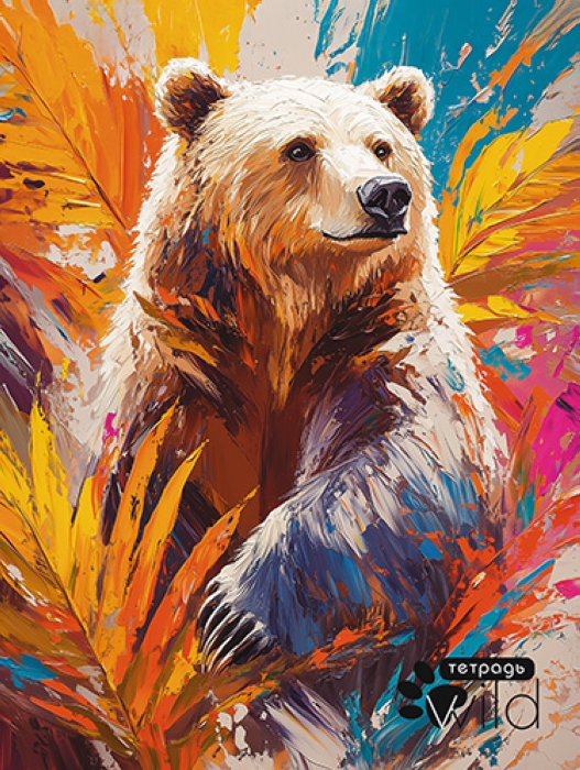 Тетрадь 80л. линия "Медведь" на гребне Тетрадь 80л. линия "Медведь" на гребне