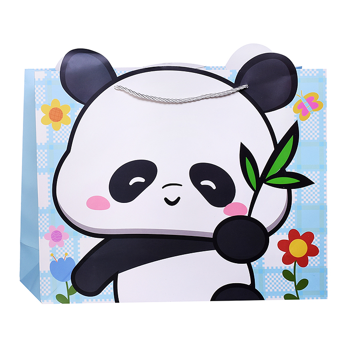 Пакет подарочный 00-7414 "Милая панда" 31*12*40см