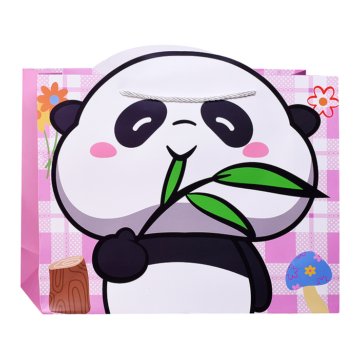 Пакет подарочный 00-7414 "Милая панда" 31*12*40см
