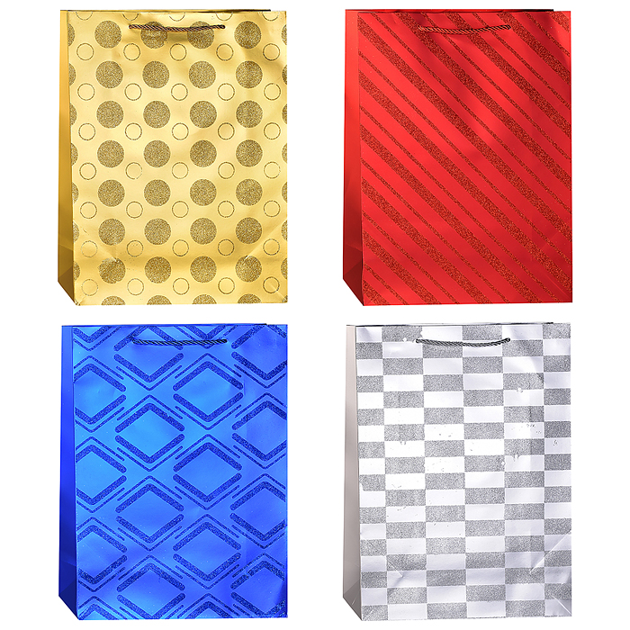 Пакет подарочный 00-7429 "Блестящий сюрприз" 40*30*12см