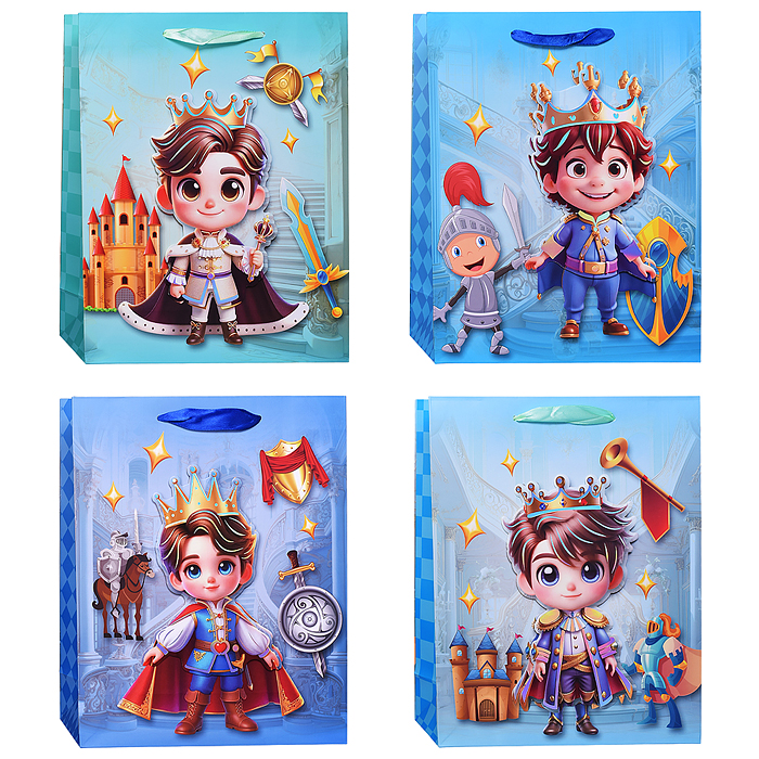 Пакет подарочный 00-7444 "Маленький принц" 26*32*10см