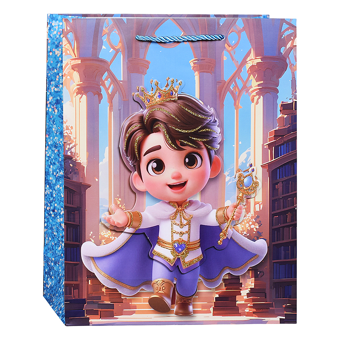 Фото к товару Пакет подарочный 00-7445 "Волшебный праздник" 26*32*10см Пакет подарочный 00-7445 "Волшебный праздник" 26*32*10см