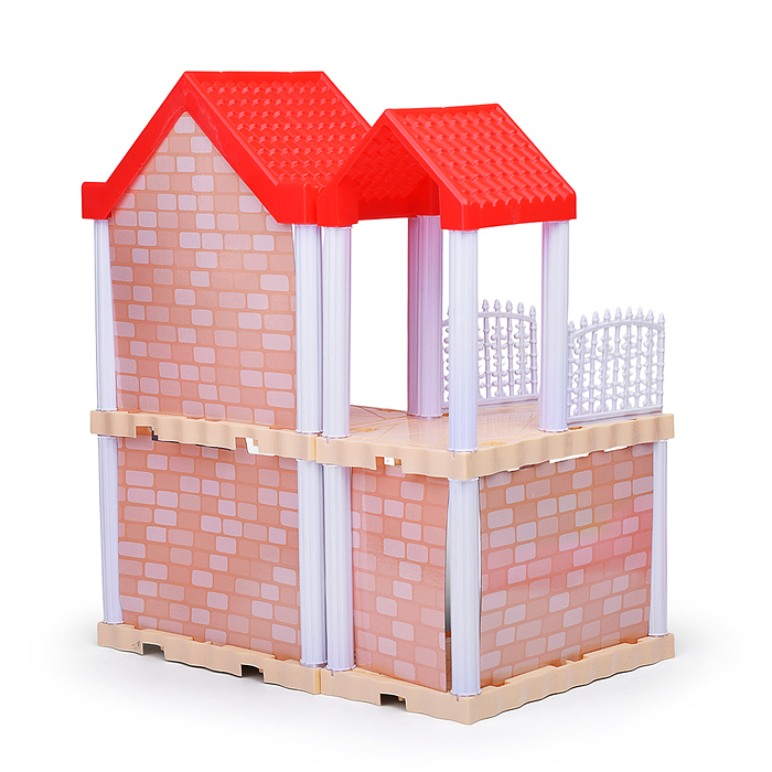 Фото к товару Дом для куклы 666-B1A-5 "Котедж" с мебелью, в коробке Дом для куклы 666-B1A-5 "Котедж" с мебелью, в коробке