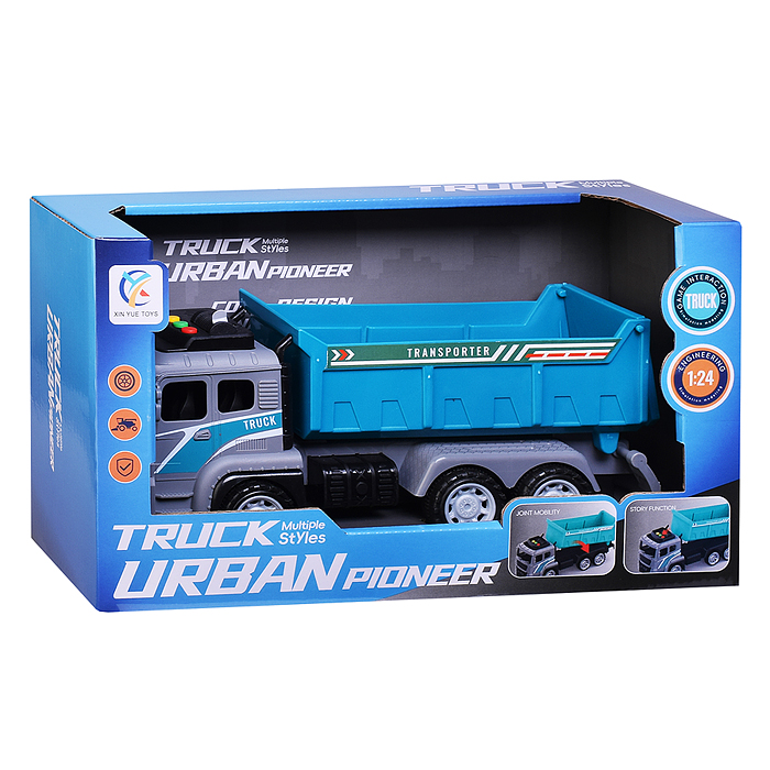 Машина 6630-B "Строительная" на батарейках, в коробке