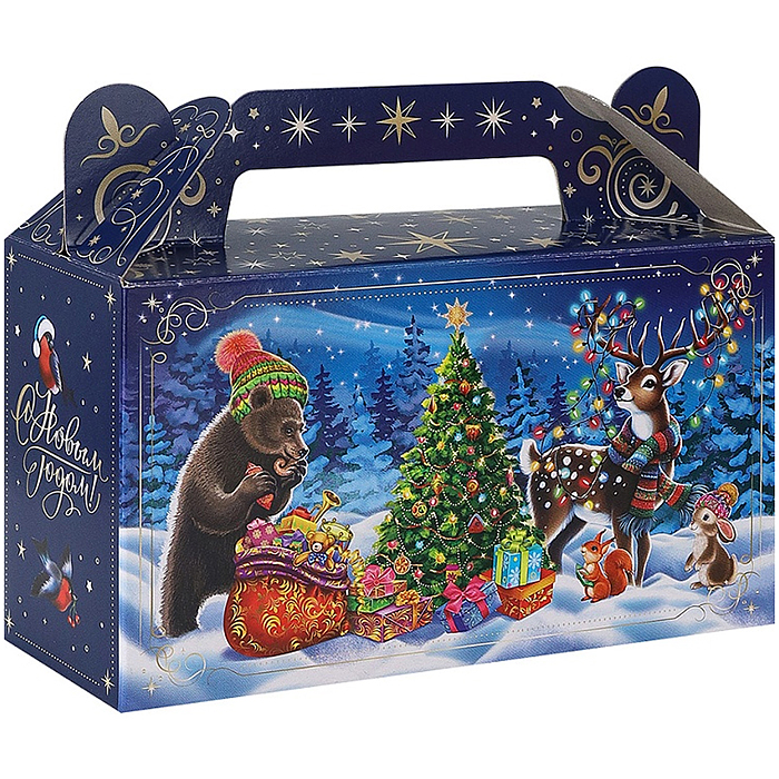 Коробка для конфет Сундучок "Лесной утренник" 500г Коробка для конфет Сундучок "Лесной утренник" 500г