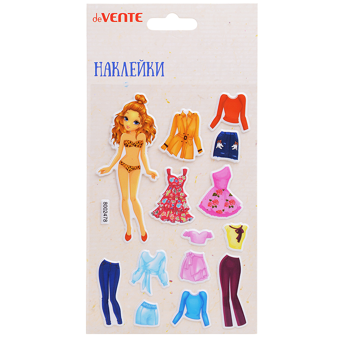 Наклейки мягкие "Одевайка принцесса" размер карточки 10x15 см, puff, объемные, многоразовые Наклейки мягкие "Одевайка принцесса" размер карточки 10x15 см, puff, объемные, многоразовые