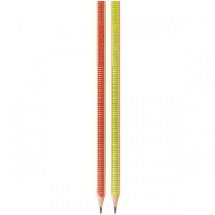 Карандаш чернографитный обучающий, пластиковый, с рифленой нескользящей поверхност