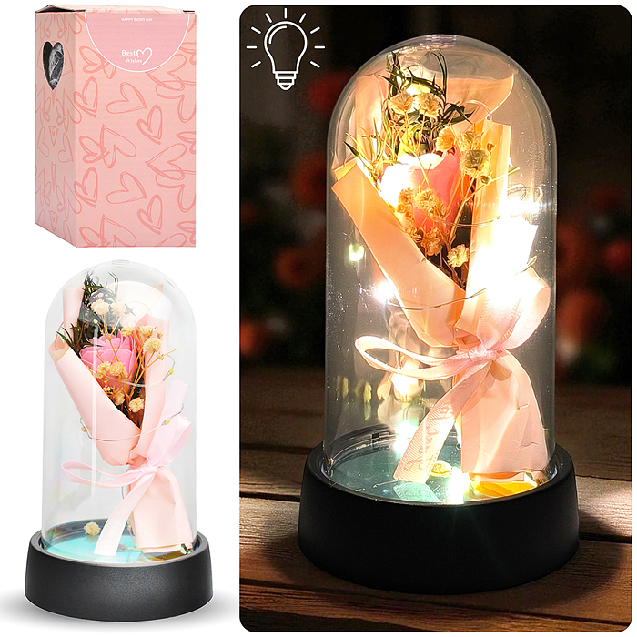 Светильник H07 "Букетик" в коробке (розовый) Светильник H07 "Букетик" в коробке (розовый)