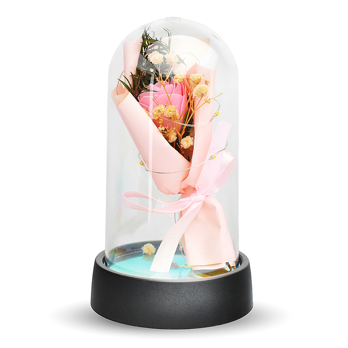 Фото к товару Светильник H07 "Букетик" в коробке (розовый) Светильник H07 "Букетик" в коробке (розовый)