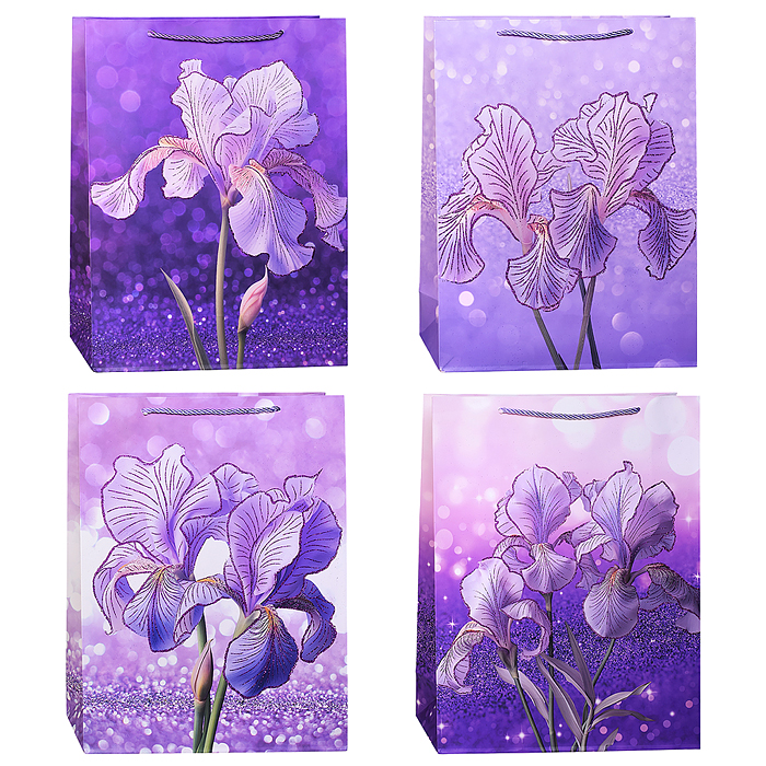 Пакет подарочный 00-7419 "Прекрасные цветы" 31*12*40см
