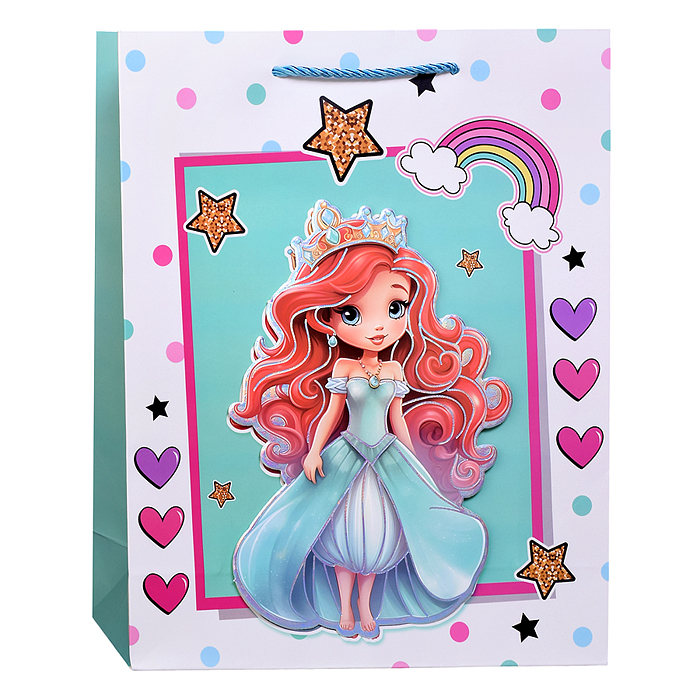 Фото к товару Пакет подарочный 00-7440 "Подарок маленькой принцессе" 26*32*10см Пакет подарочный 00-7440 "Подарок маленькой принцессе" 26*32*10см