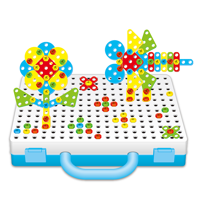 Конструктор UT0266-1 "Дарите радость" 3D- 252 детали 6в1, в коробке