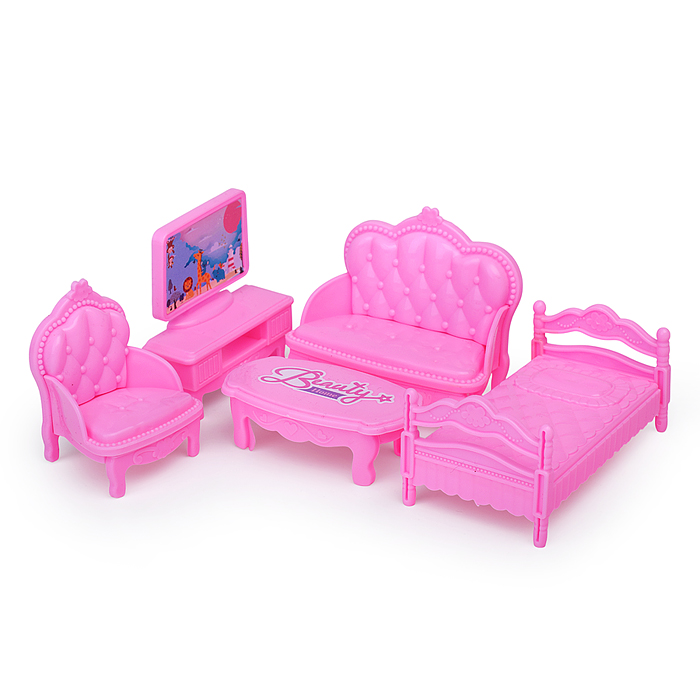 Фото к товару Дом для куклы 666-B5A-6 "Дачный котедж" с мебелью, в коробке Дом для куклы 666-B5A-6 "Дачный котедж" с мебелью, в коробке