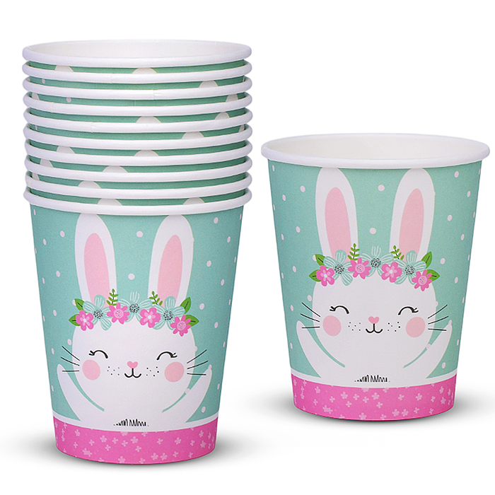 Набор посуды одноразовой 00-7481 "Зайка" стаканы (10 шт.) Набор посуды одноразовой 00-7481 "Зайка" стаканы (10 шт.)