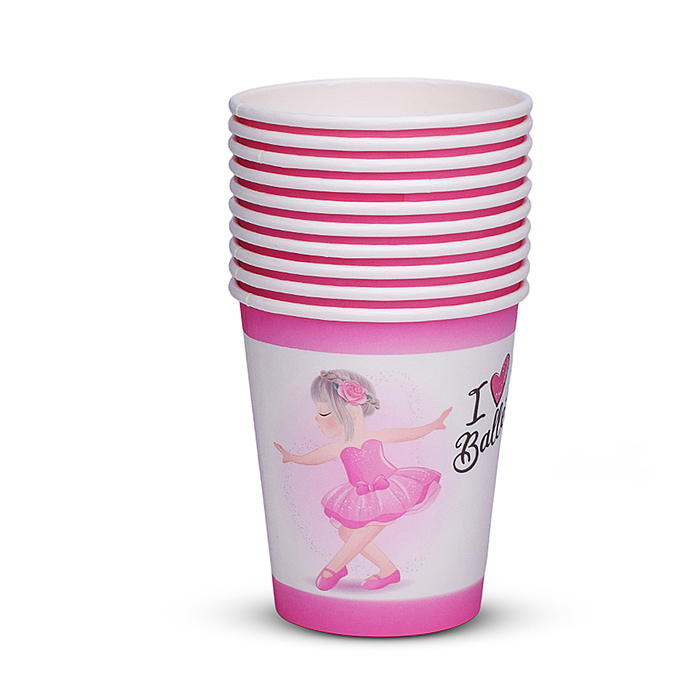 Фото к товару Набор посуды одноразовой 00-7485 "Балерина" стаканы (10 шт) Набор посуды одноразовой 00-7485 "Балерина" стаканы (10 шт)