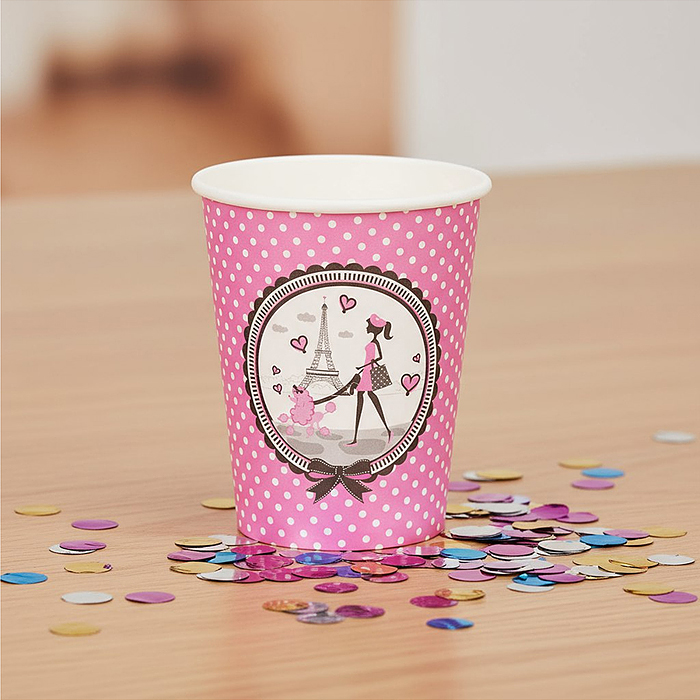 Фото к товару Набор посуды одноразовой 00-7515 "Париж" стаканы (10 шт) Набор посуды одноразовой 00-7515 "Париж" стаканы (10 шт)