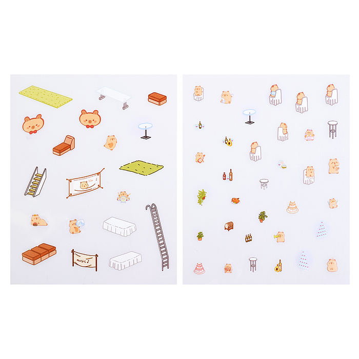 Фото к товару Набор наклеек 00-7392 "Яхта капибары" Набор наклеек 00-7392 "Яхта капибары"