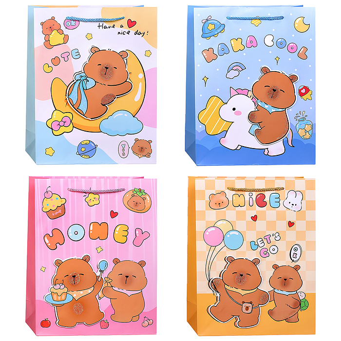 Пакет подарочный 00-7450 "Маленький праздник" 26*10*32см Пакет подарочный 00-7450 "Маленький праздник" 26*10*32см