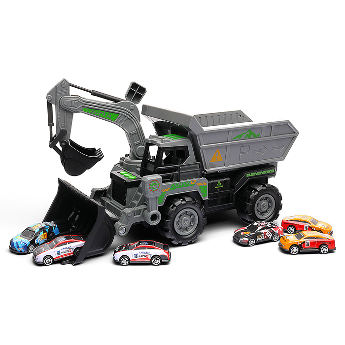 Фото к товару Машина-Катапульта 660-S99 "Экскаватор/Грейдер" в коробке Машина-Катапульта 660-S99 "Экскаватор/Грейдер" в коробке