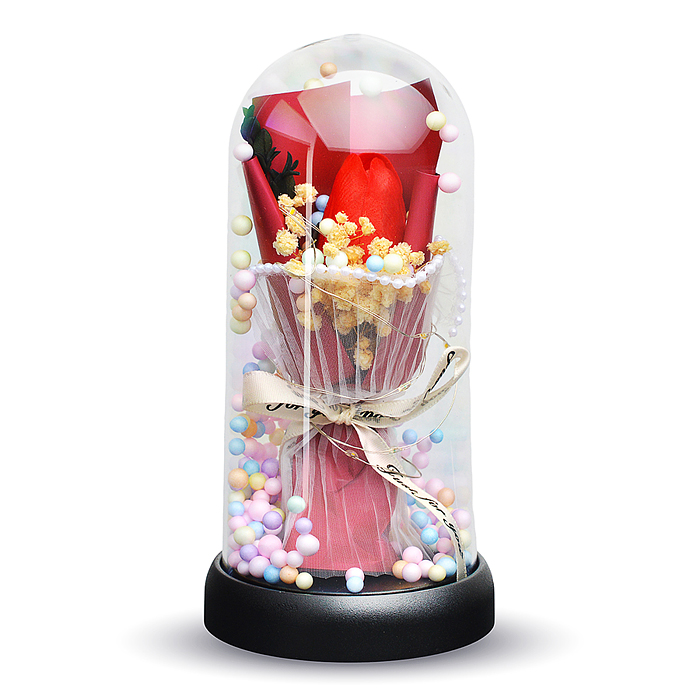 Фото к товару Светильник H04 "Тюльпан" в коробке (красный) Светильник H04 "Тюльпан" в коробке (красный)