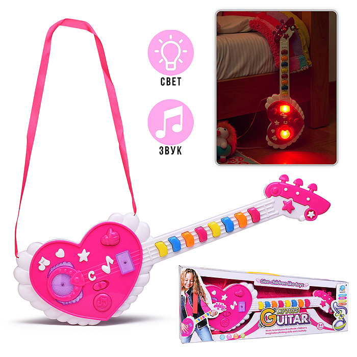 Гитара 664F "Сердце" в коробке