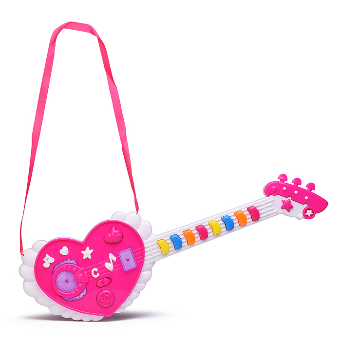 Фото к товару Гитара 664F "Сердце" в коробке Гитара 664F "Сердце" в коробке