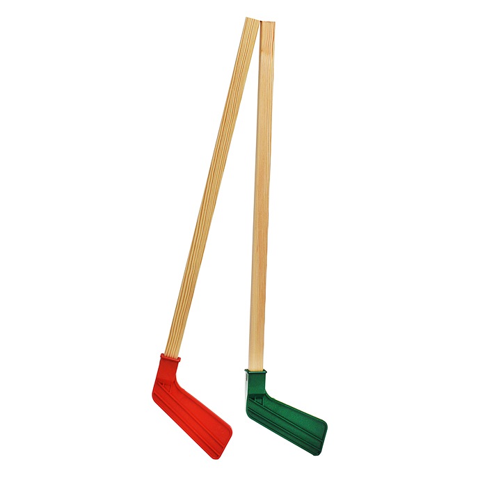 Хоккейный набор с мини воротами для игры дома и на улице. Комплект: 2 клюшки, ворота с сеткой, шайба