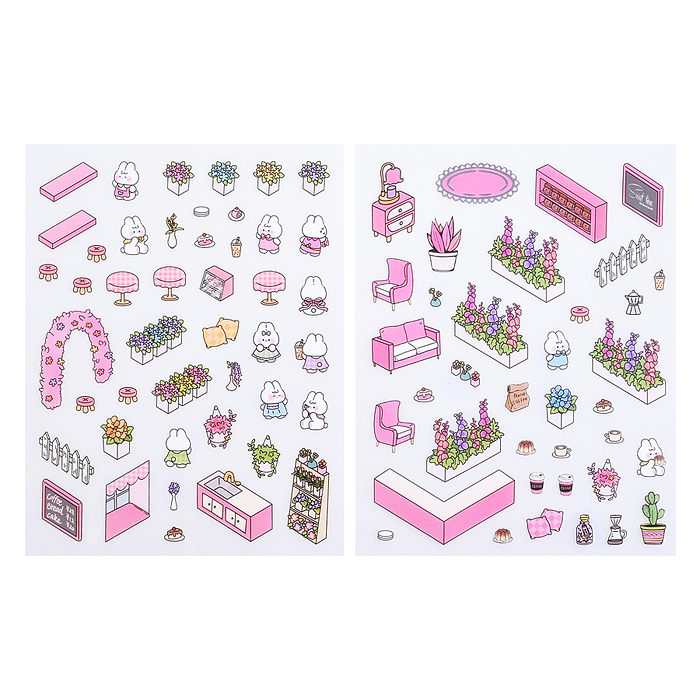 Фото к товару Набор наклеек 00-7397 "Зайкина вилла" Набор наклеек 00-7397 "Зайкина вилла"