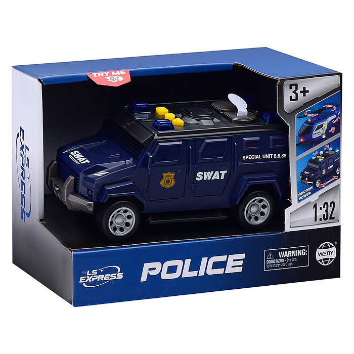Фото к товару Машина WY1133B "Спецагент" 1:32 (свет, звук) в коробке Машина WY1133B "Спецагент" 1:32 (свет, звук) в коробке