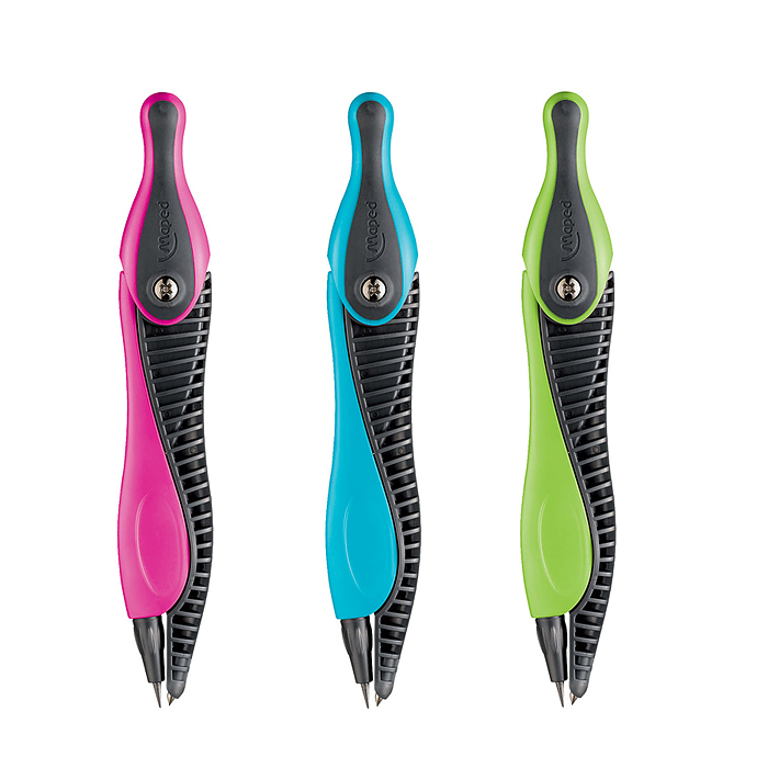 Циркуль пластик с грифелем "KID'Z" с безопасной иглой Циркуль пластик с грифелем "KID'Z" с безопасной иглой