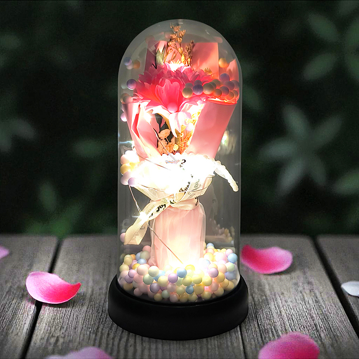 Фото к товару Светильник H03 "Гвоздика" в коробке (розовый) Светильник H03 "Гвоздика" в коробке (розовый)