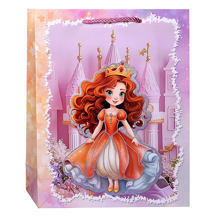Пакет подарочный 00-7441 "Подарок для принцессы" 26*32*10см