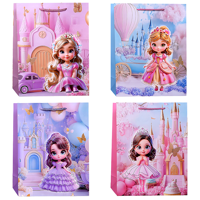 Пакет подарочный 00-7442 "Маленькой принцессе" 26*32*10см Пакет подарочный 00-7442 "Маленькой принцессе" 26*32*10см