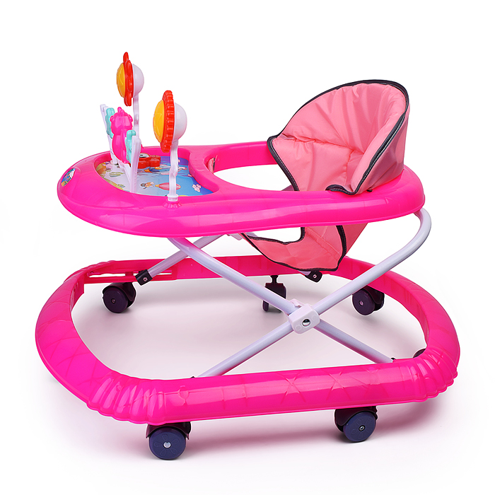 Ходунки 666-1 "Веселые игрушки" (цвет розовый) Ходунки 666-1 "Веселые игрушки" (цвет розовый)