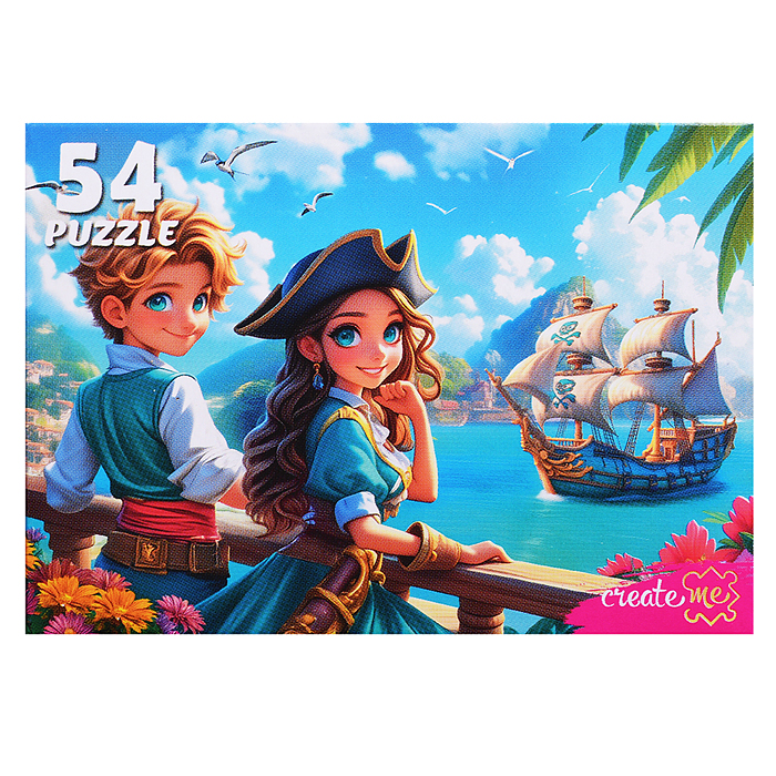 Пазлы 54 "Милые истории" (8 шт в шоубоксе) 