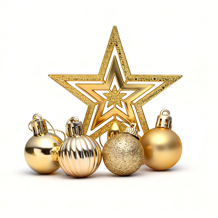 Набор новогодних украшений S2482 "Золотое время"