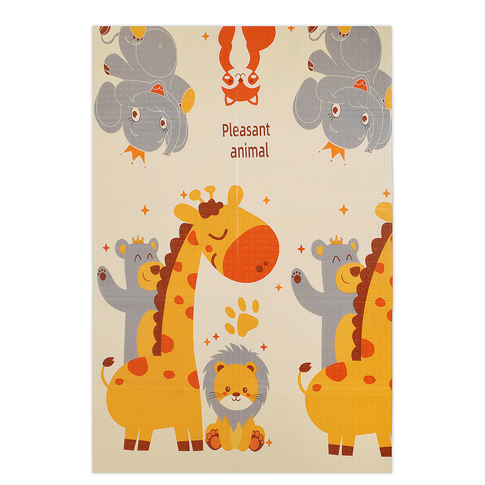 Коврик развивающий 00-7329 "Веселые зверята" (120*180*0.8cm)