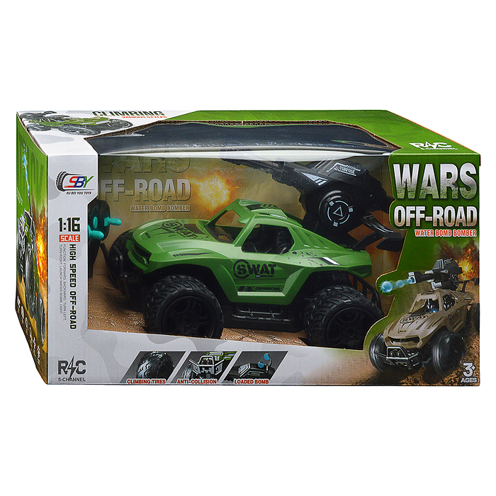 Фото к товару Машина SBY164-2 "Боевая засада" р/у, 27 MHz, в коробке Машина SBY164-2 "Боевая засада" р/у, 27 MHz, в коробке