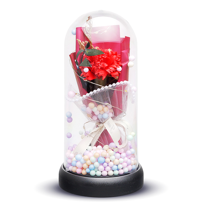 Фото к товару Светильник H03 "Гвоздика" в коробке (красный) Светильник H03 "Гвоздика" в коробке (красный)