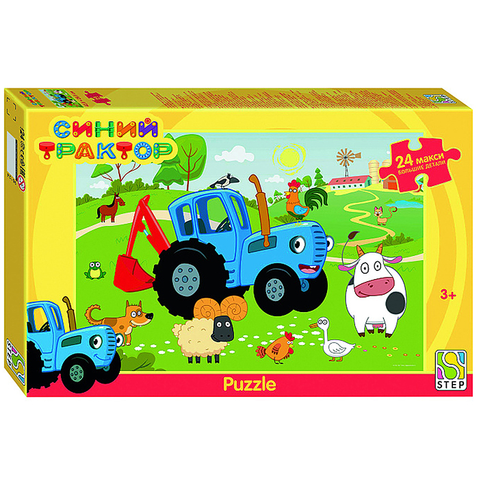 Пазлы maxi 24 "Синий трактор" (Биг Папа) Пазлы maxi 24 "Синий трактор" (Биг Папа)