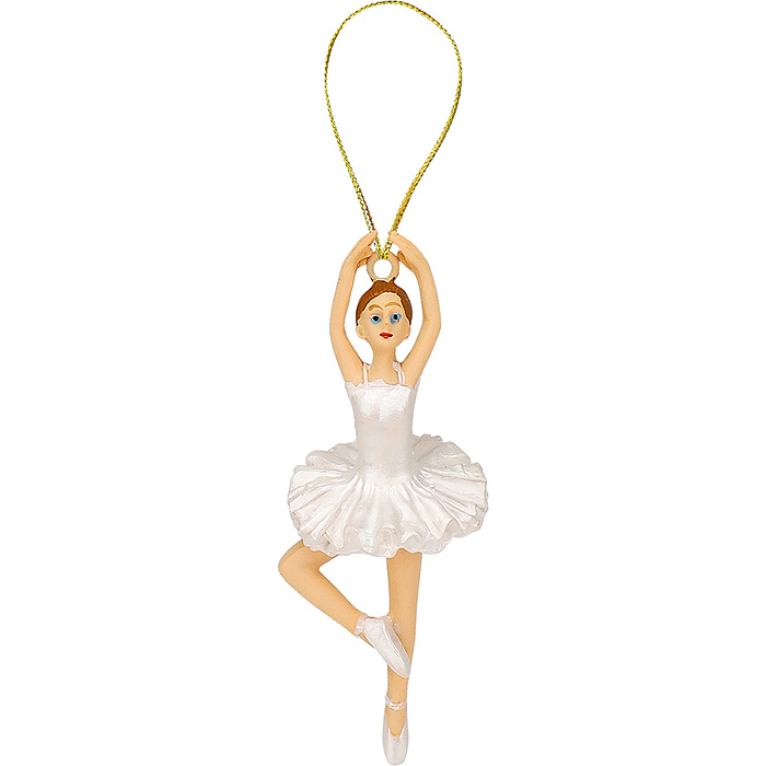 Полирезиновая подвеска "Балерина Роза" 8*3см