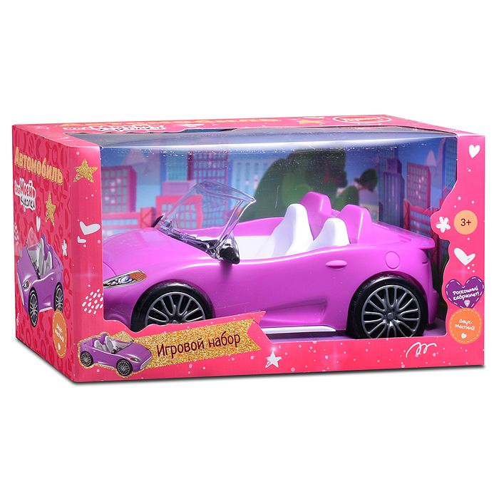 Машина для куклы UT0187-1 "Кабриолет" в коробке