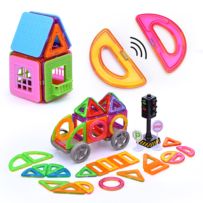 Конструктор магнитный MG0004 "Машина" (68 дет.) в пакете Конструктор магнитный MG0004 "Машина" (68 дет.) в пакете