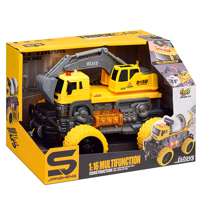 Фото к товару Машина JS103S "ТехноЛидер" 1:16 (свет, звук) в коробке (цвет желтый) Машина JS103S "ТехноЛидер" 1:16 (свет, звук) в коробке (цвет желтый)