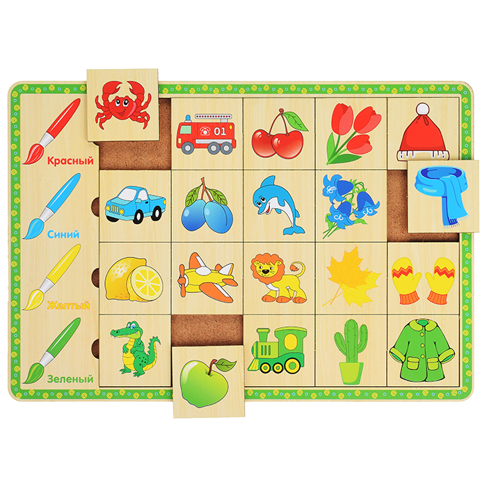 Фото к товару Пазл-ассоциации "Цвета" Пазл-ассоциации "Цвета"