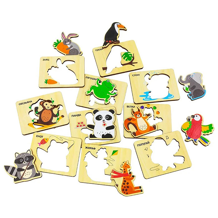 Лото "Веселые зверята" 