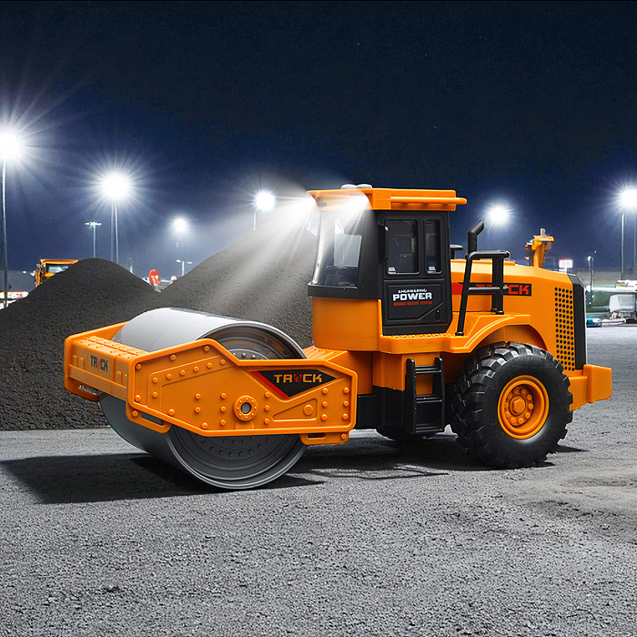 Машина KLX900-12 "Асфальтоукладчик" с бетономешалкой (свет, звук) в коробке